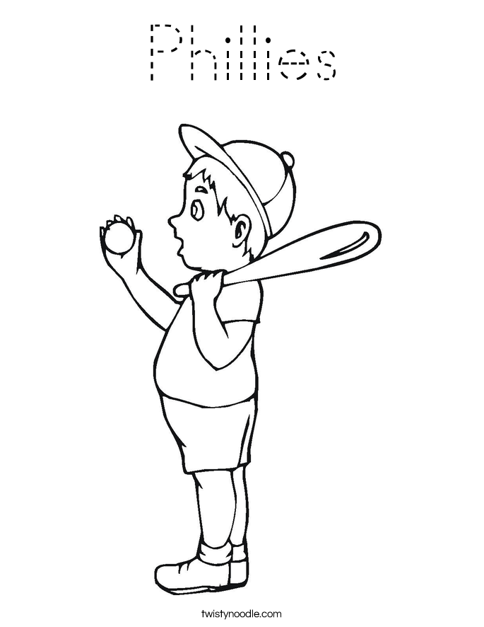 Phillies Coloring Page