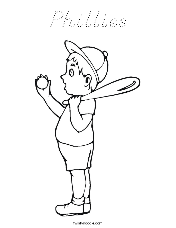 Phillies Coloring Page