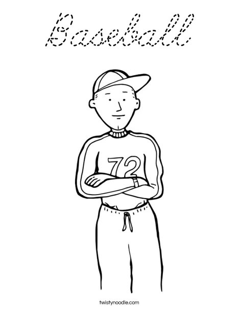 Pitcher Coloring Page
