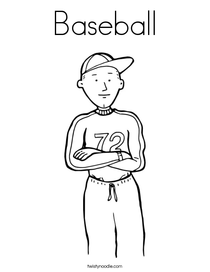 Baseball Coloring Page