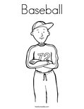 Baseball Coloring Page