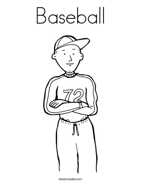 Pitcher Coloring Page