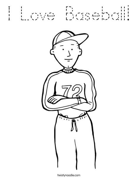 Pitcher Coloring Page