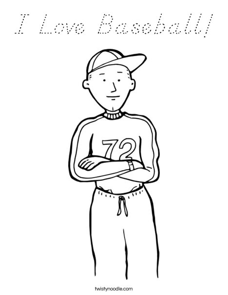 Pitcher Coloring Page