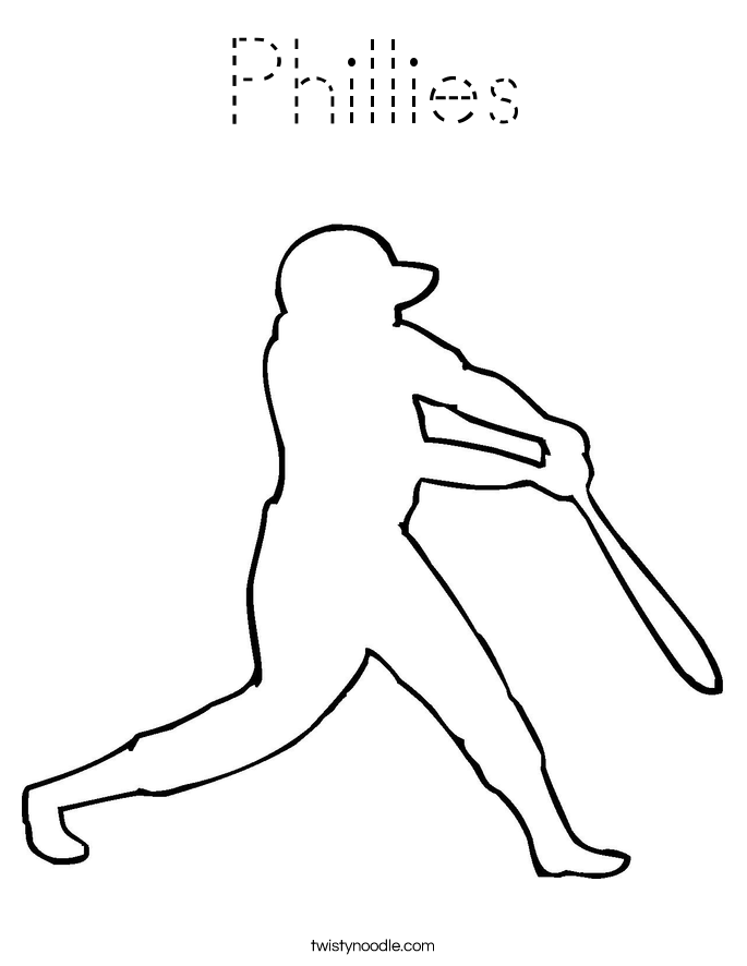 Phillies Coloring Page