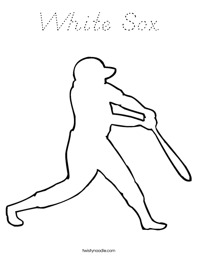 White Sox Coloring Page