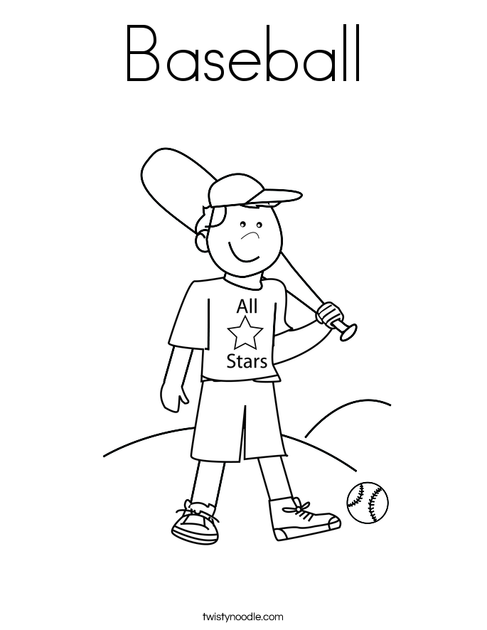 Baseball Coloring Page