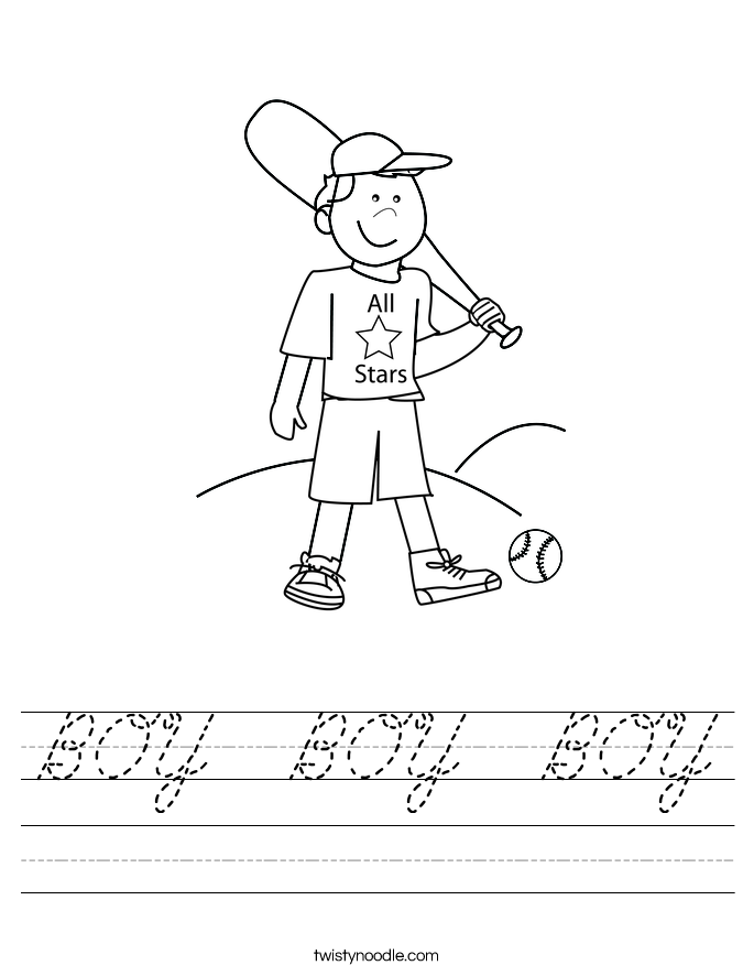 BOY  BOY  BOY Worksheet