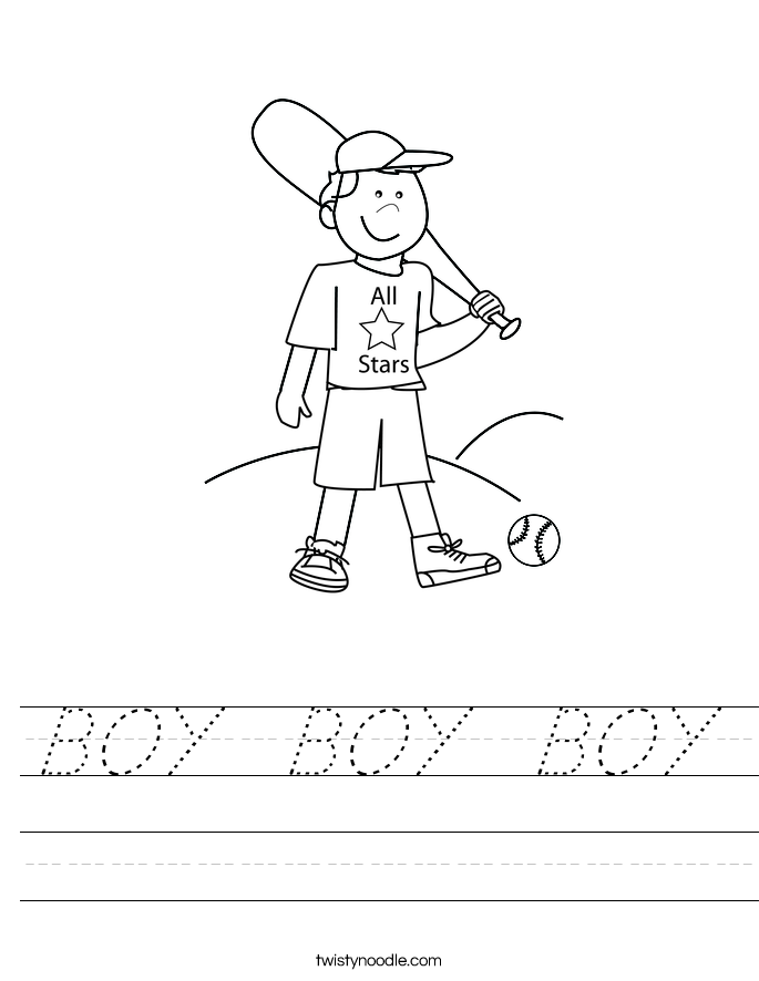 BOY  BOY  BOY Worksheet