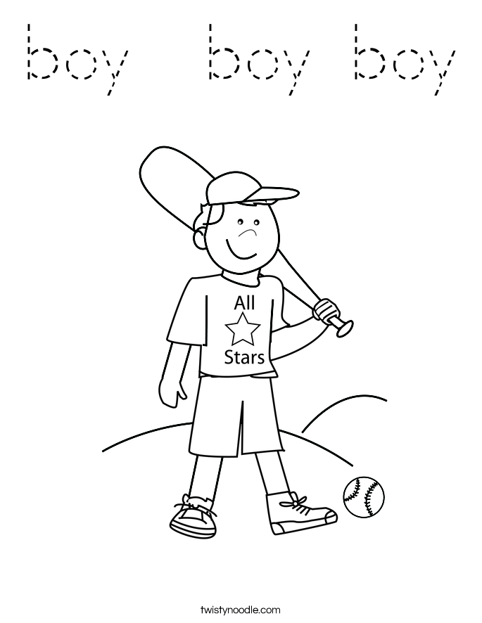 boy  boy boy Coloring Page