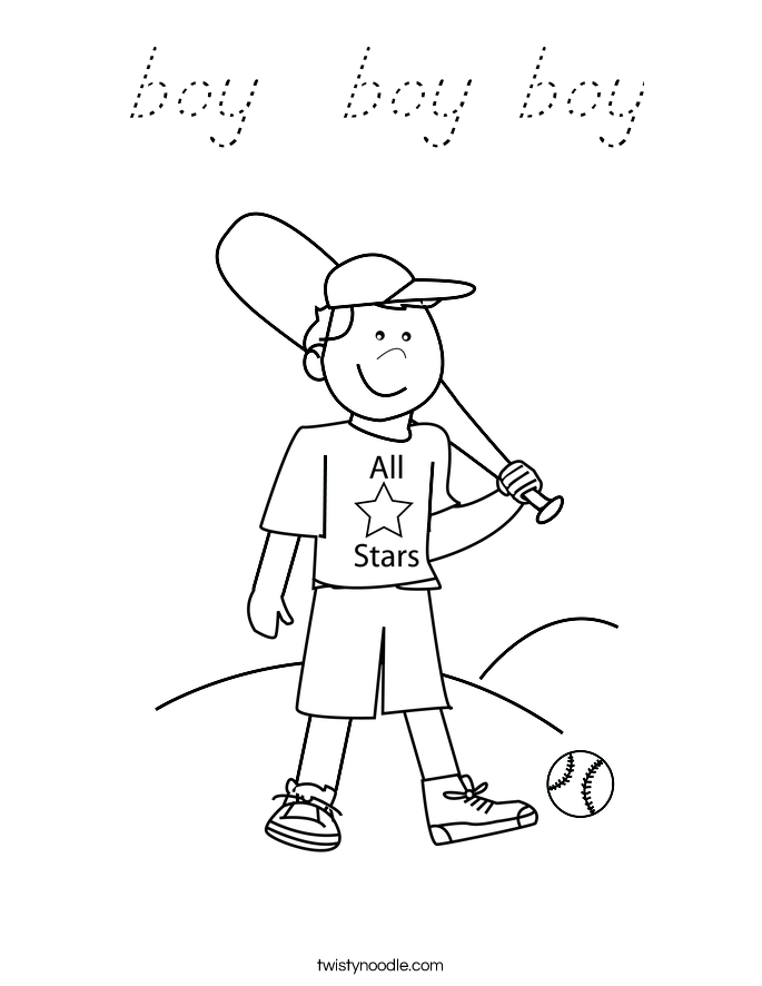 boy  boy boy Coloring Page