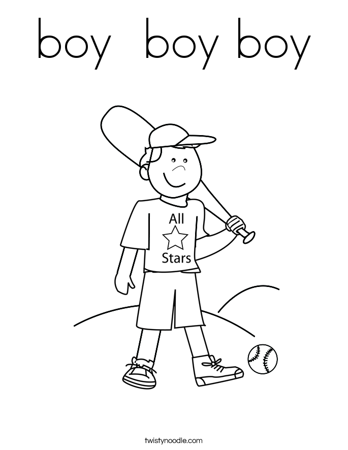 boy  boy boy Coloring Page