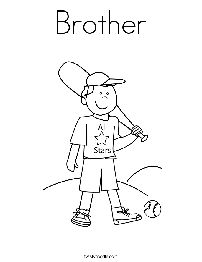 Brother Coloring Page