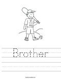 Brother Worksheet