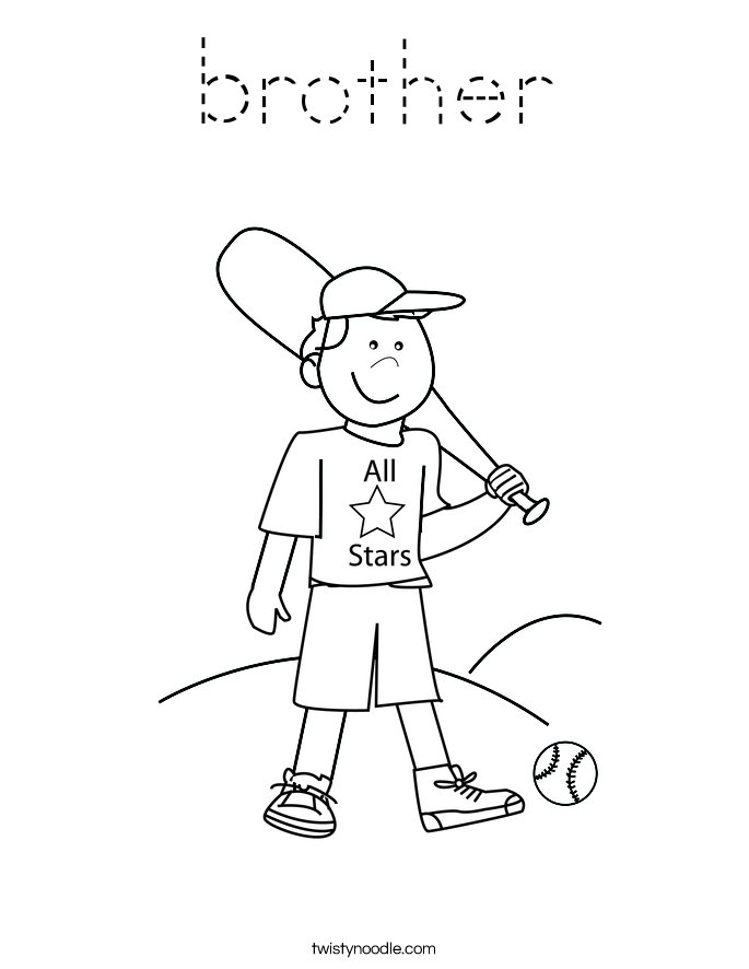 brother Coloring Page