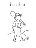 brother Coloring Page