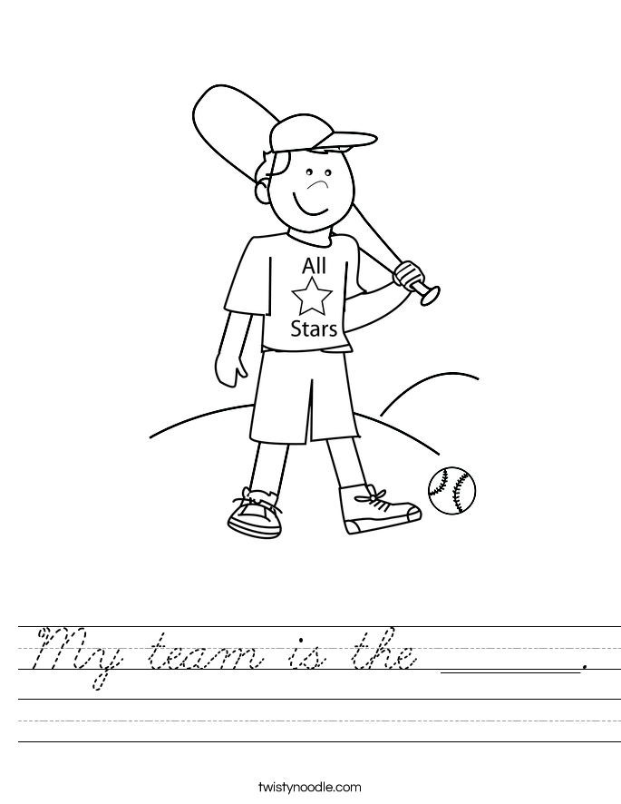 My team is the _______. Worksheet