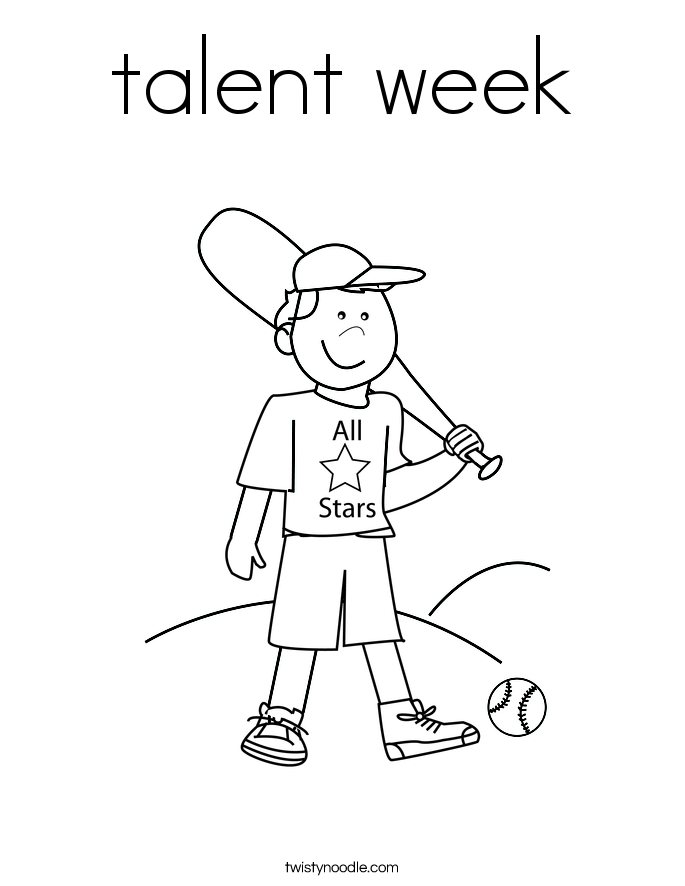 talent week Coloring Page