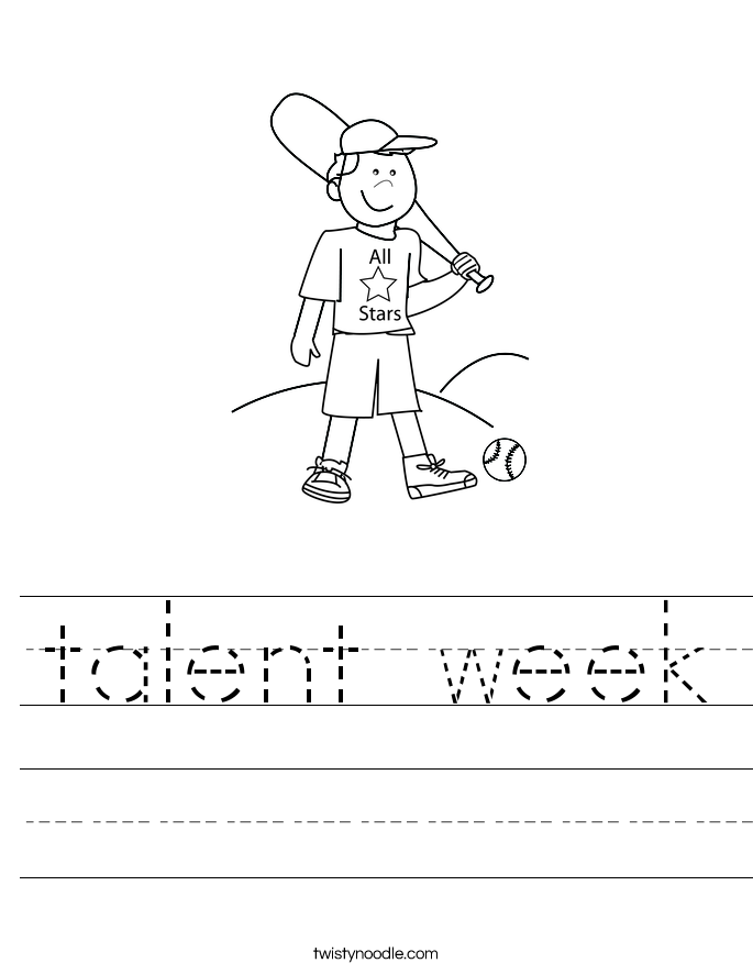 talent week Worksheet