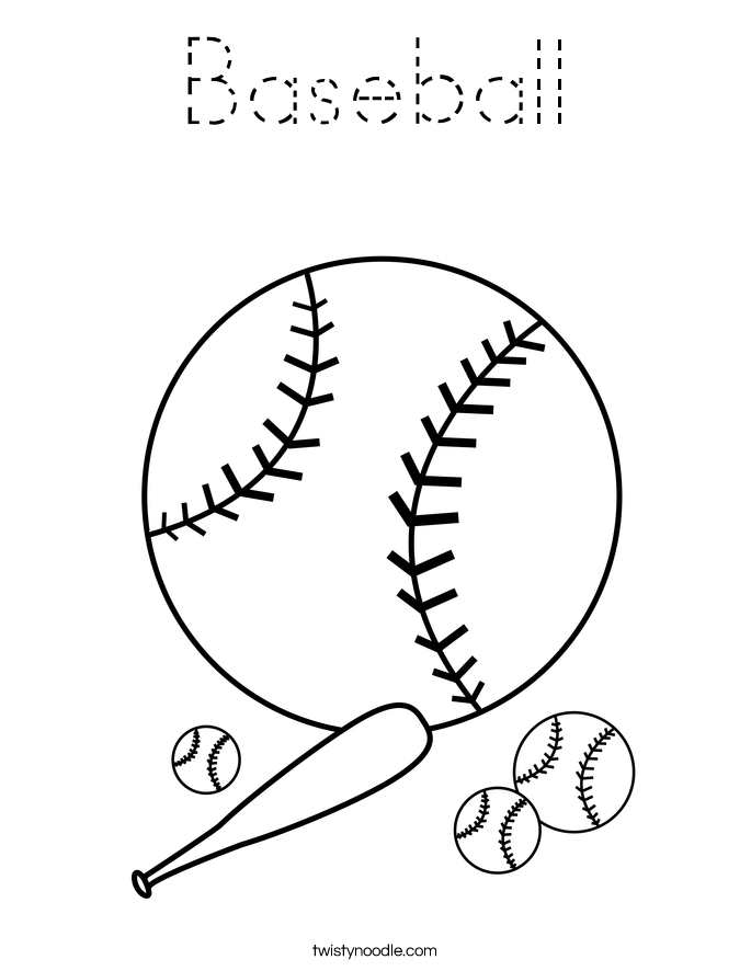 Baseball Coloring Page