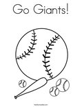 Go Giants!Coloring Page