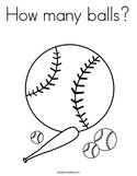 How many balls Coloring Page