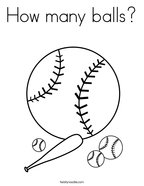 How many balls Coloring Page