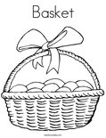 Basket Coloring Page