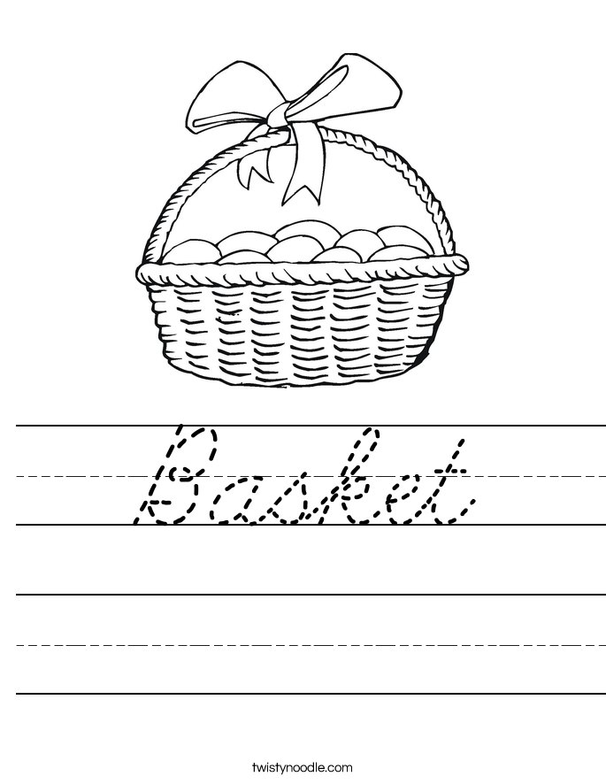 Basket Worksheet