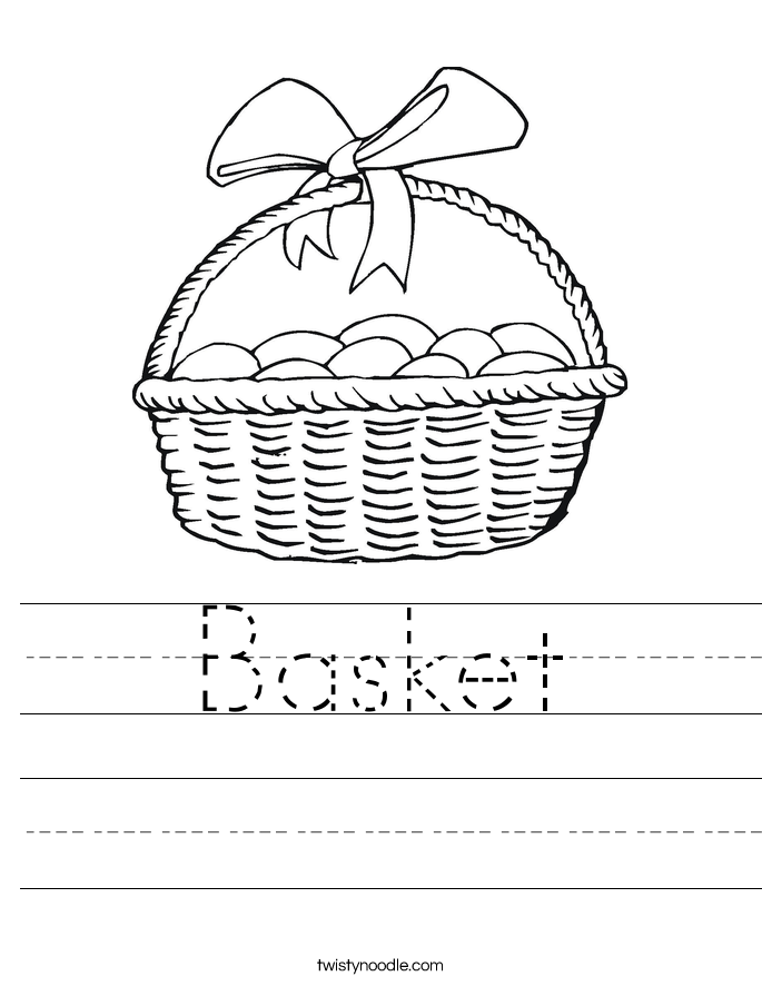 Basket Worksheet