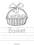 Basket Worksheet