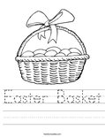 Easter Basket Worksheet