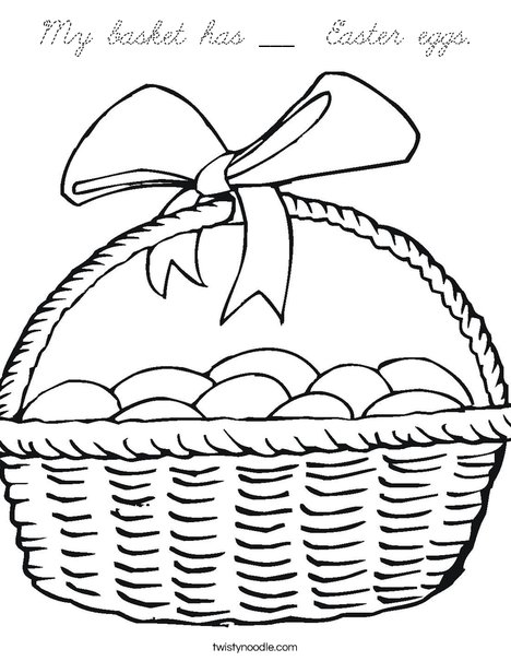 How many eggs? Coloring Page
