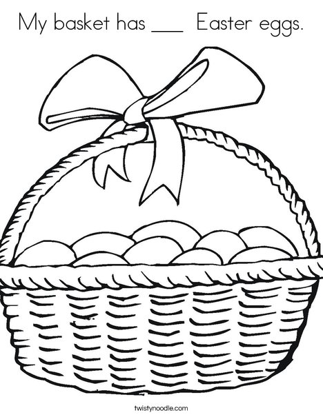 How many eggs? Coloring Page