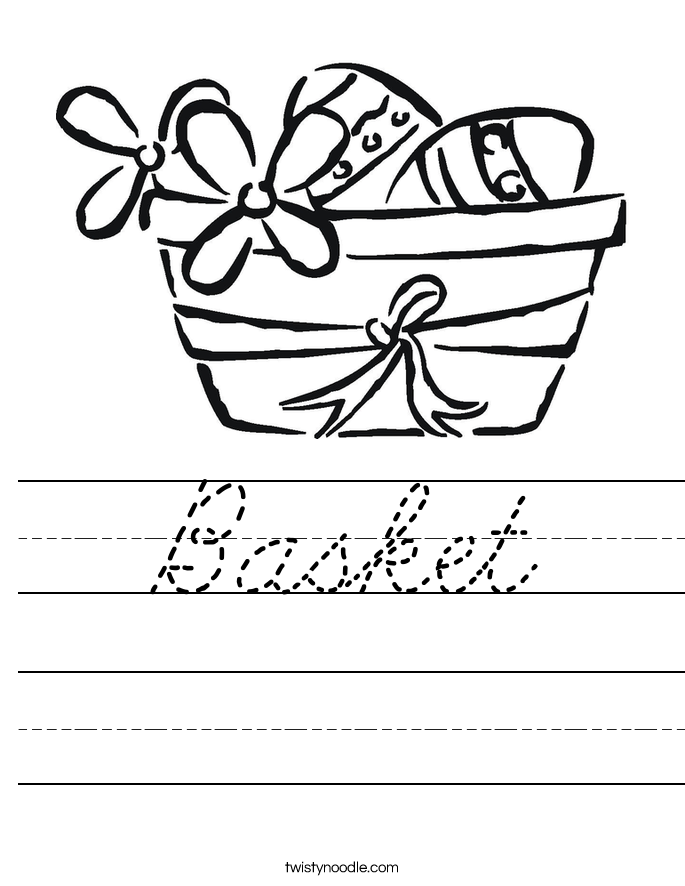 Basket Worksheet