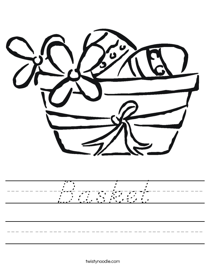 Basket Worksheet