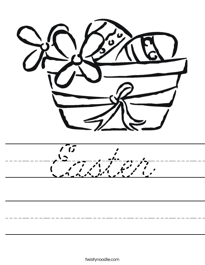 Easter Worksheet