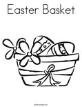 Easter Basket Coloring Page