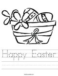 Happy Easter Worksheet