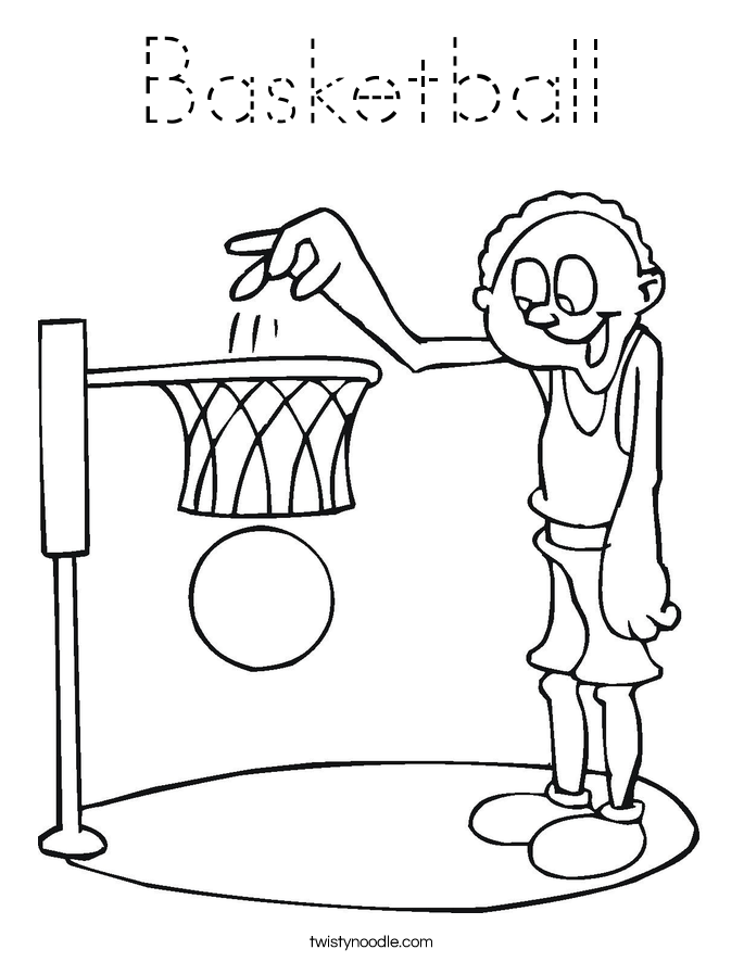 Basketball Coloring Page