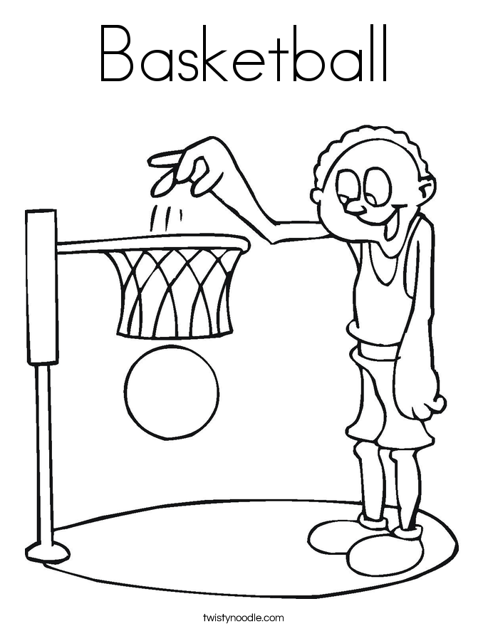 Basketball Coloring Page