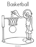 Basketball Coloring Page