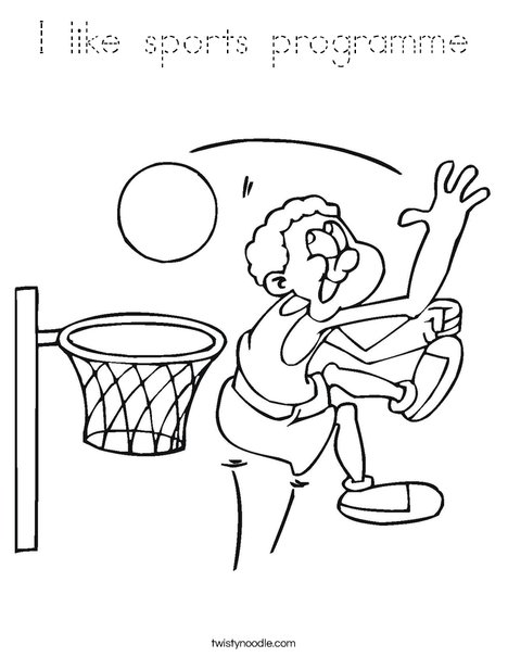 Basketball Player Coloring Page