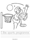 I like sports programme Worksheet