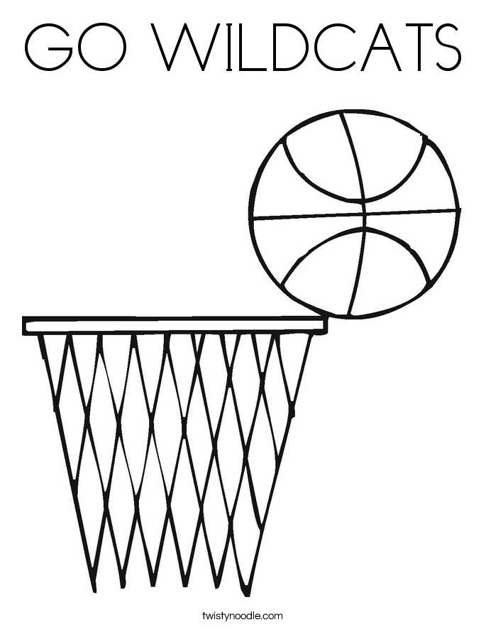 GO WILDCATS Coloring Page