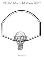 NCAA March Madness 2020 Coloring Page