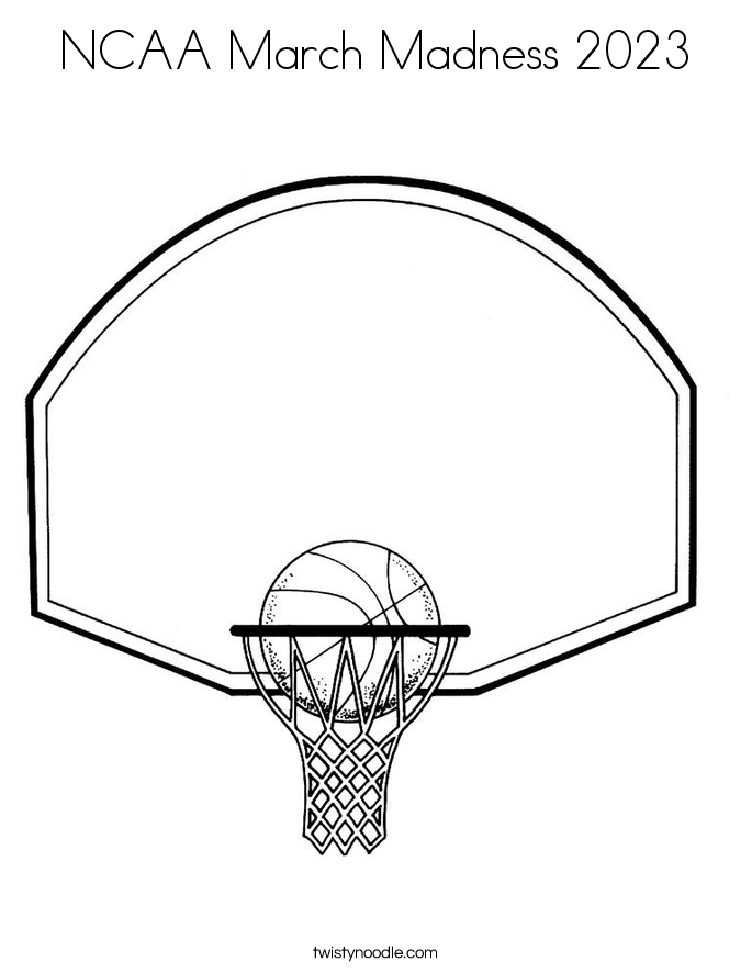 NCAA March Madness 2023 Coloring Page