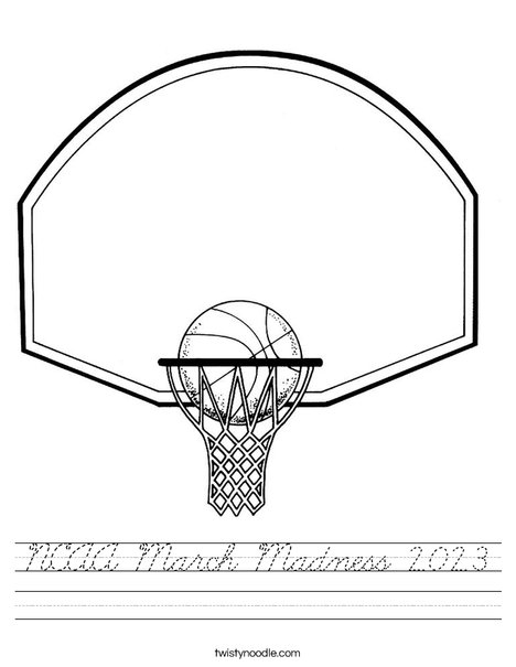 Basketball Goal Worksheet