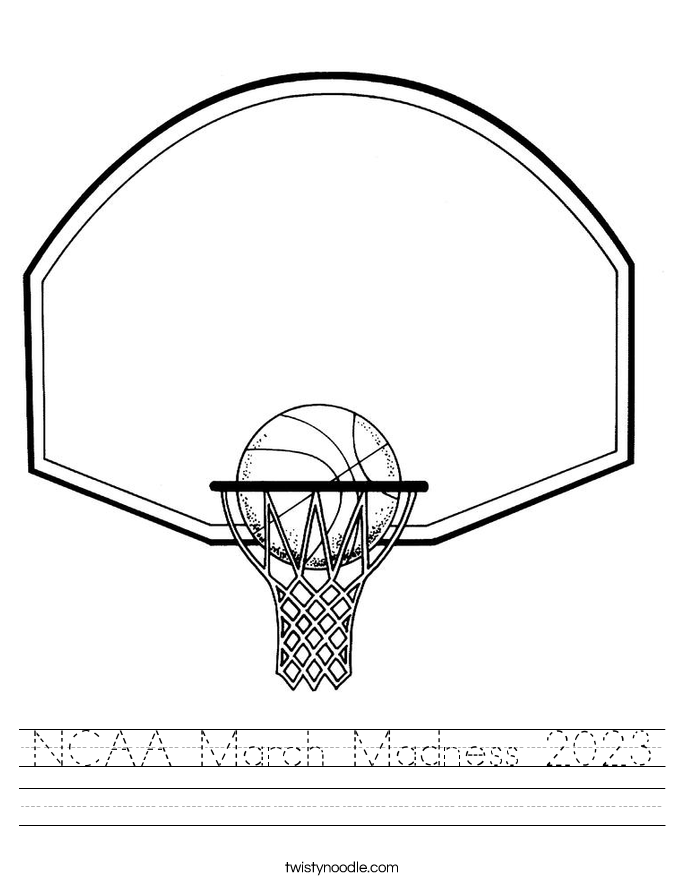 NCAA March Madness 2023 Worksheet