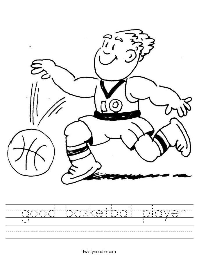  good basketball player Worksheet